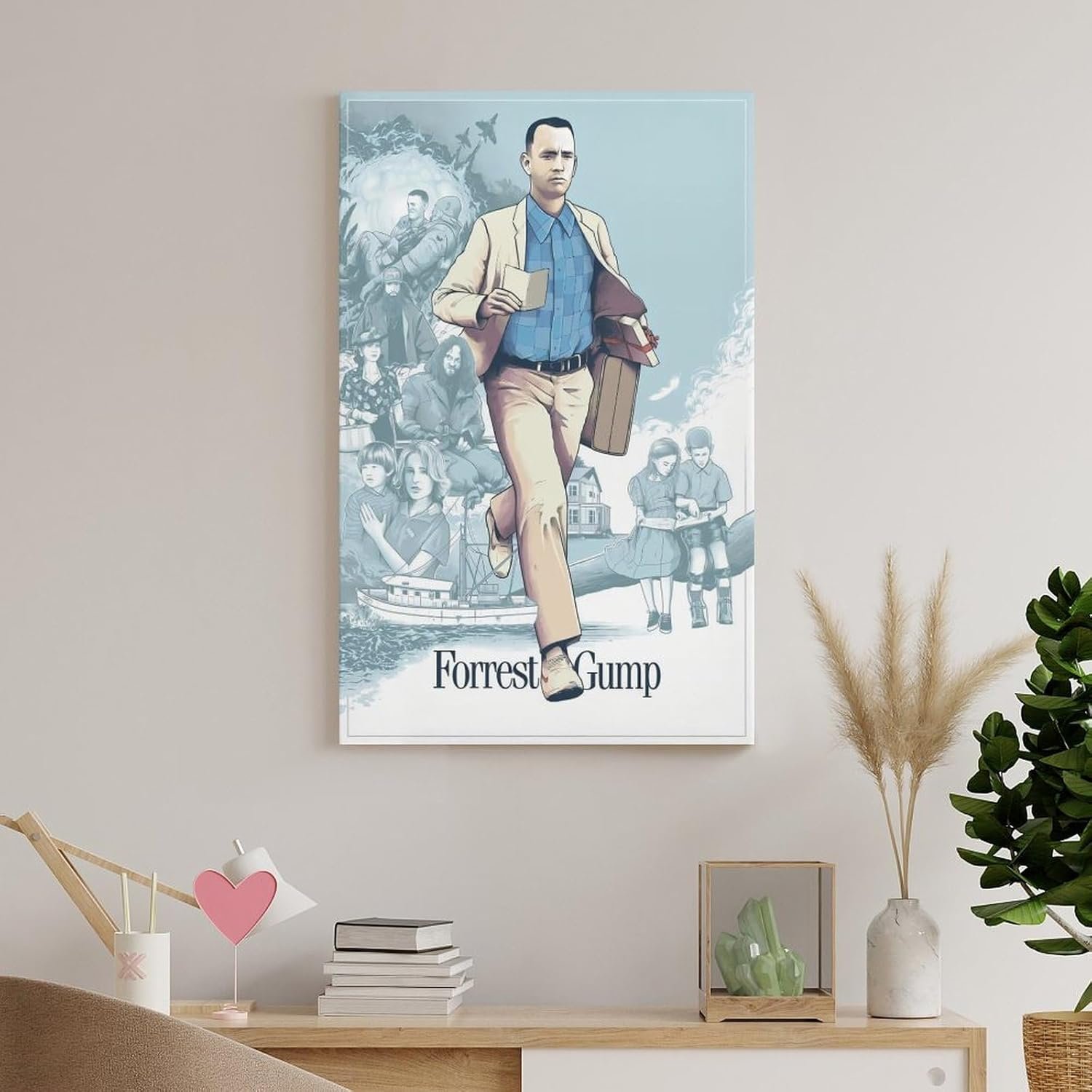 Paintings for Wall Decorations Forrest Gump Movie Posters Prints Poster Decorative Painting Canvas Wall Art Living Room Posters Bedroom Painting 12x18inch(30x45cm)