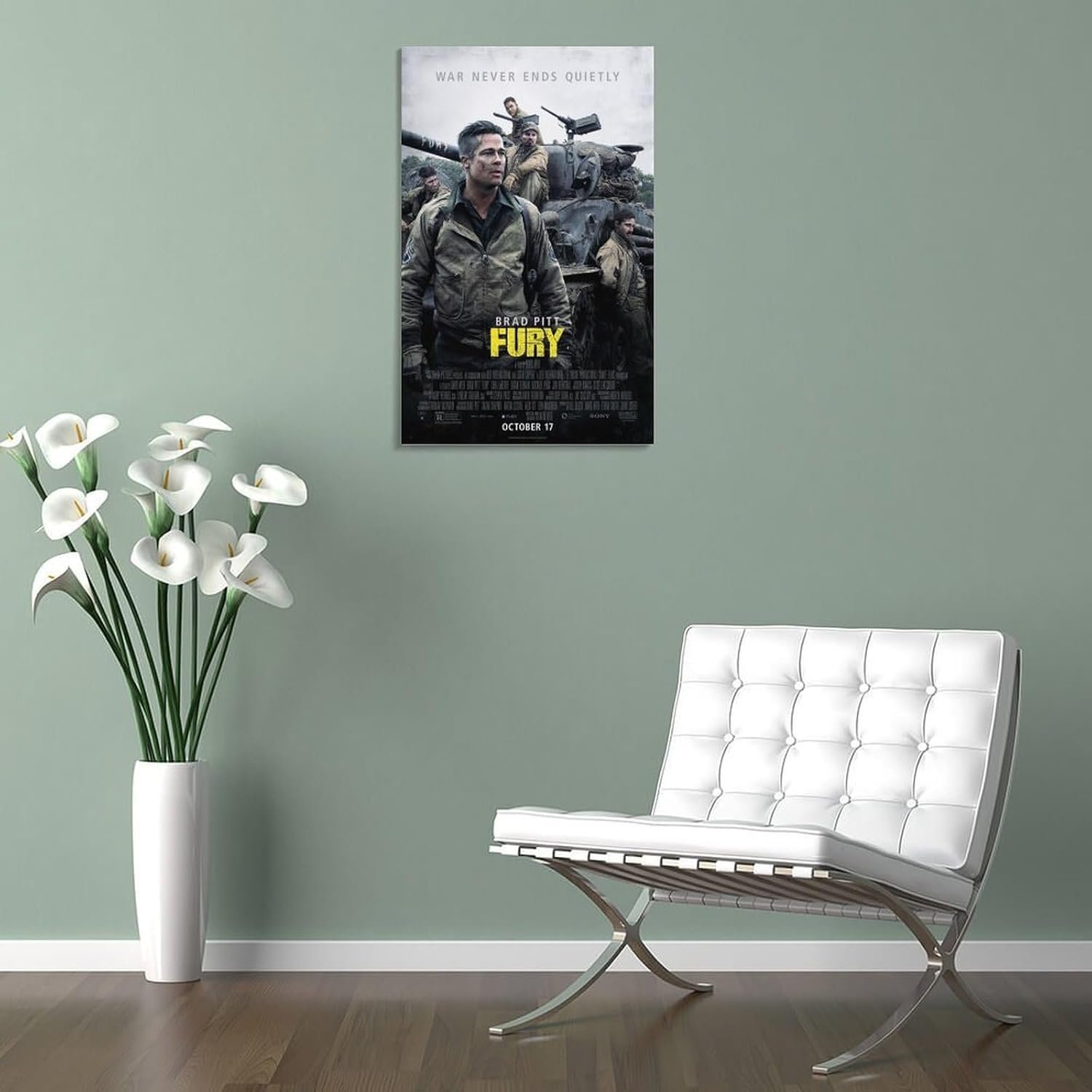 Paintings for Wall Decorations Fury Movie Posters Prints Canvas Art Poster And Wall Art Picture Print Modern Family Bedroom Decor Posters 24x36inch(60x90cm)
