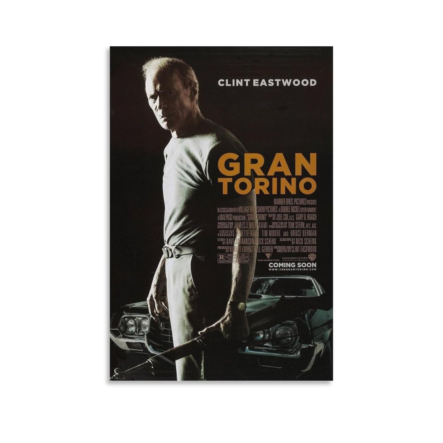 Paintings for Wall Decorations Gran Torino Movie Posters Custom Poster Prints Canvas Art Poster And Wall Art Picture Print Modern Family Bedroom Decor Posters 08x12inch(20x30cm)