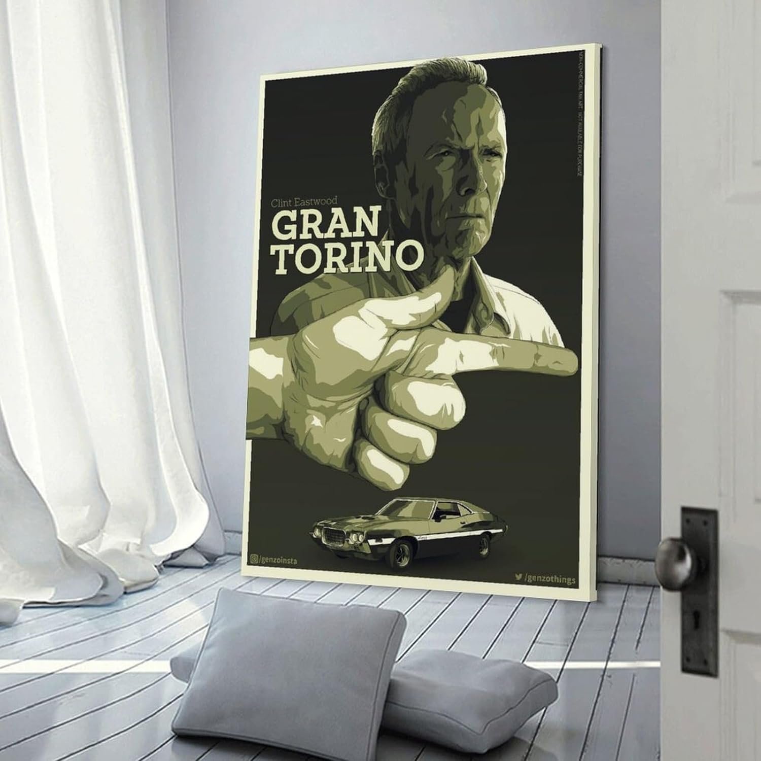 Paintings for Wall Decorations Gran Torino Movie Posters Custom Poster Prints Canvas Art Poster And Wall Art Picture Print Modern Family Bedroom Decor Posters 08x12inch(20x30cm)