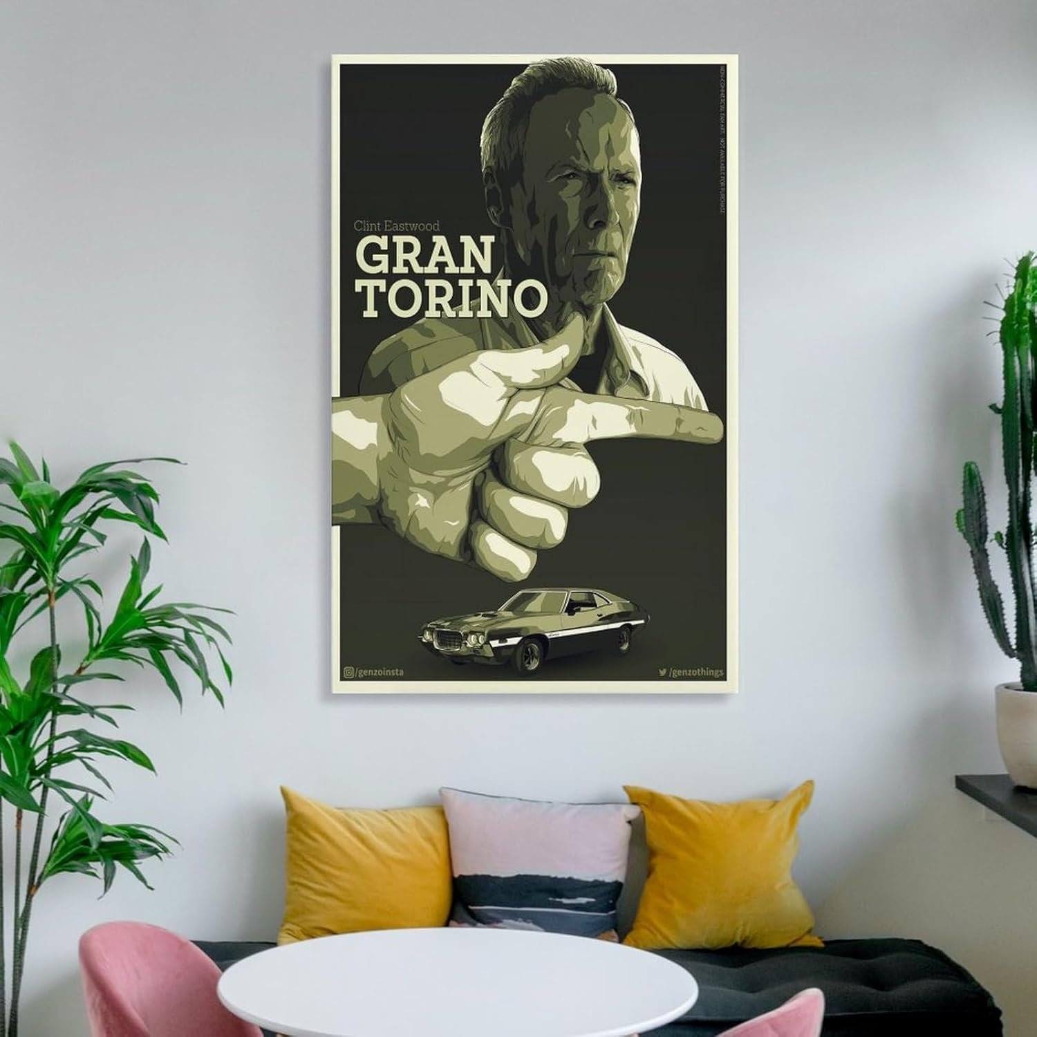 Paintings for Wall Decorations Gran Torino Movie Posters Custom Poster Prints Canvas Art Poster And Wall Art Picture Print Modern Family Bedroom Decor Posters 08x12inch(20x30cm)