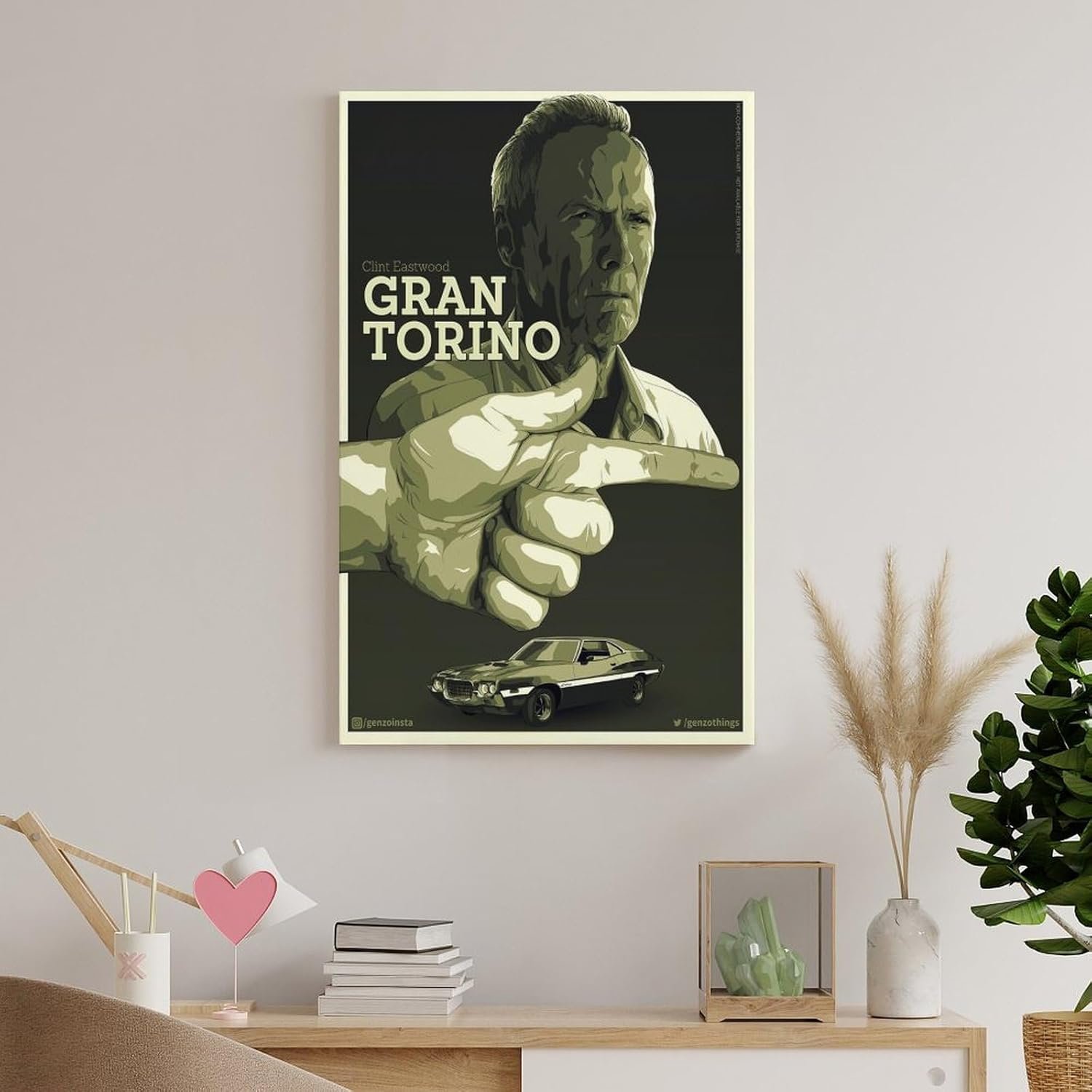 Paintings for Wall Decorations Gran Torino Movie Posters Custom Poster Prints Canvas Art Poster And Wall Art Picture Print Modern Family Bedroom Decor Posters 08x12inch(20x30cm)