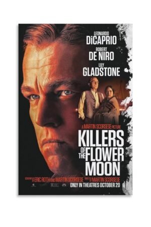 Paintings for Wall Decorations Killers of The Flower Moon Movie Posters Prints Poster Decorative Painting Canvas Wall Art Living Room Posters Bedroom Painting 16x24inch(40x60cm)