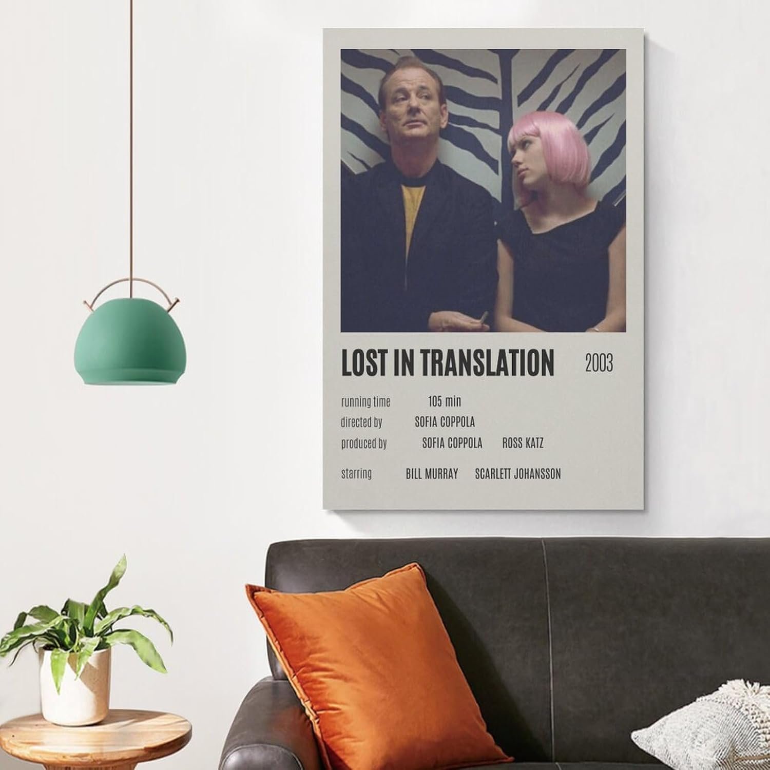 Paintings for Wall Decorations Lost In Translation Movie Posters Cool Artwork Wall Art Home Decor Posters Gift Ideas Canvas Art Poster And Wall Art Picture Print Modern Family...
