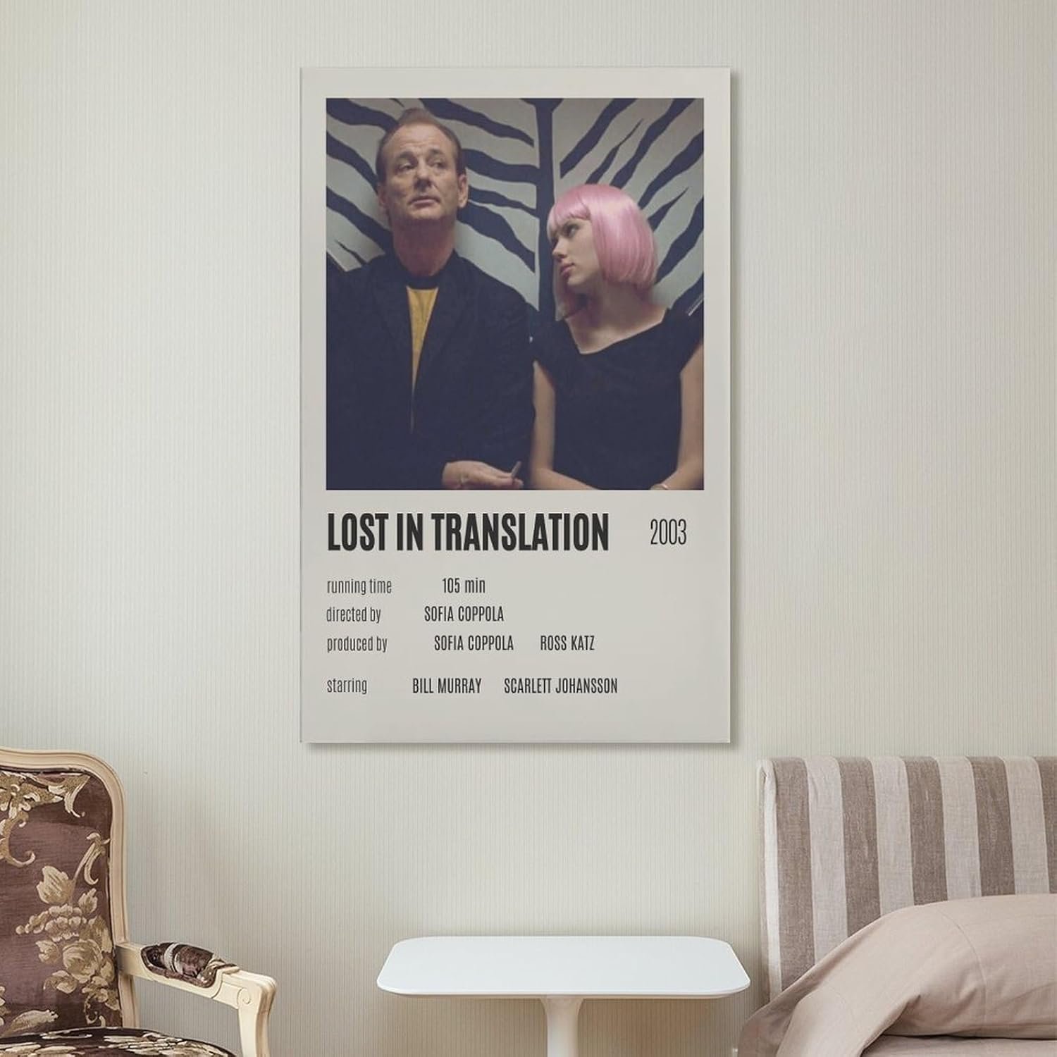 Paintings for Wall Decorations Lost In Translation Movie Posters Cool Artwork Wall Art Home Decor Posters Gift Ideas Canvas Art Poster And Wall Art Picture Print Modern Family...