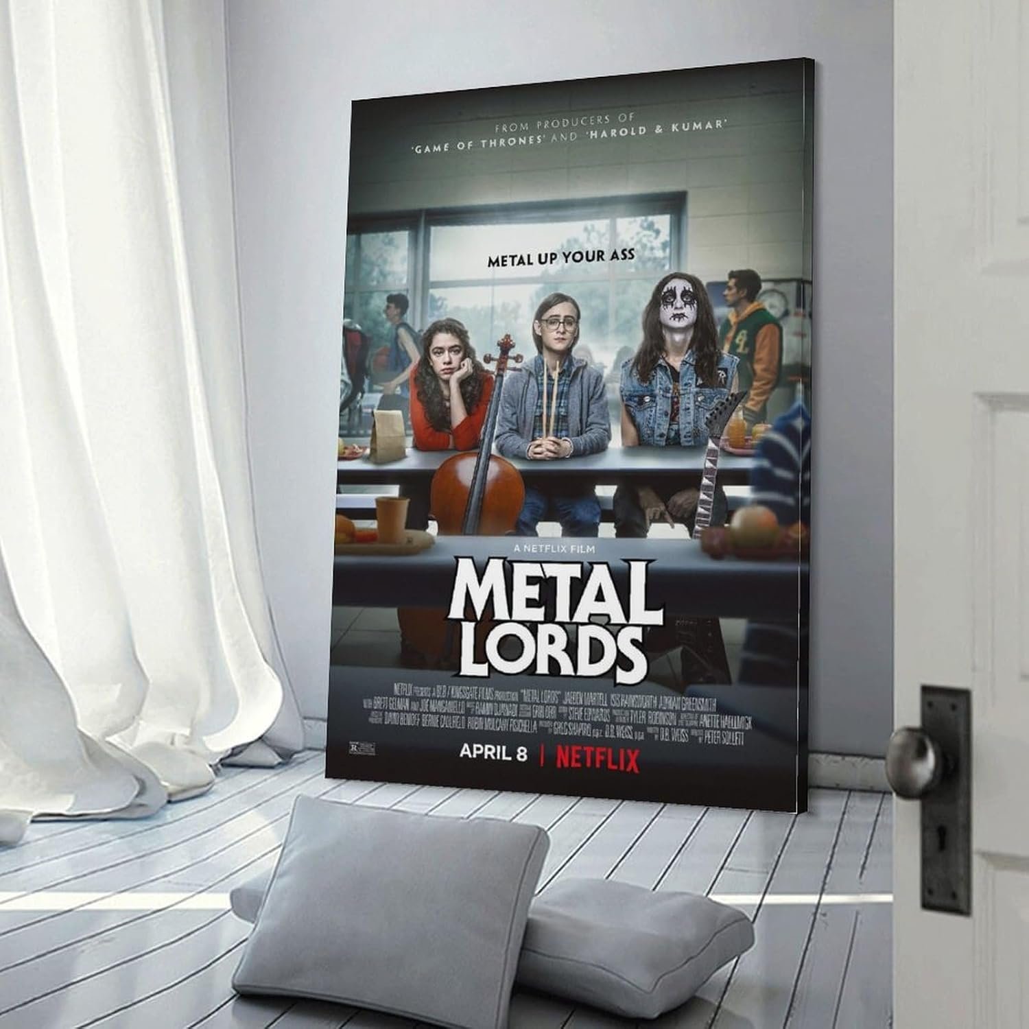 Paintings for Wall Decorations Metal Lords Movie Poster Room Aesthetic Posters Cool Artwork Wall Art Home Decor Gift Ideas Canvas Art Poster And Wall Art Picture Print Modern...
