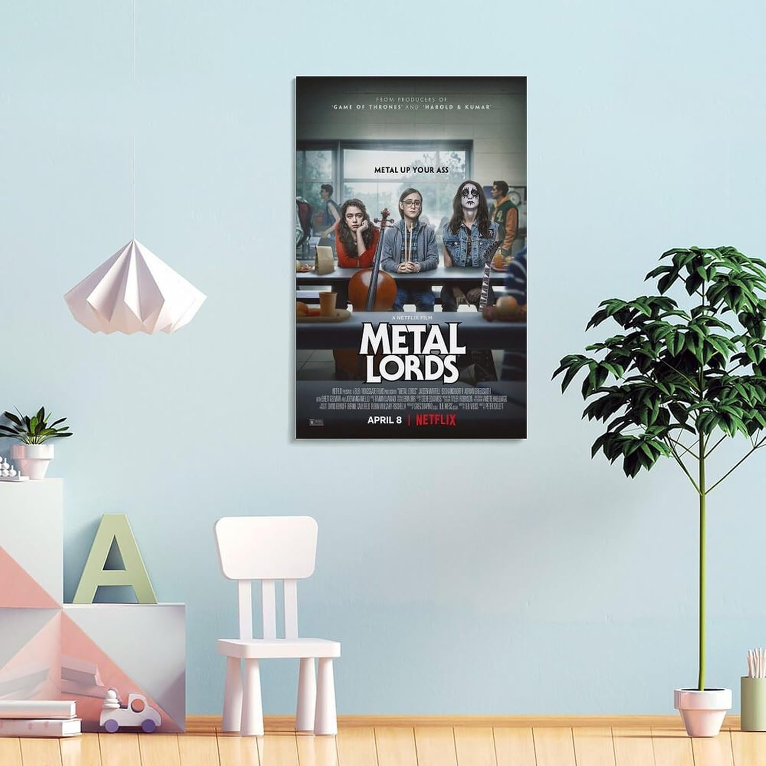 Paintings for Wall Decorations Metal Lords Movie Poster Room Aesthetic Posters Cool Artwork Wall Art Home Decor Gift Ideas Canvas Art Poster And Wall Art Picture Print Modern...
