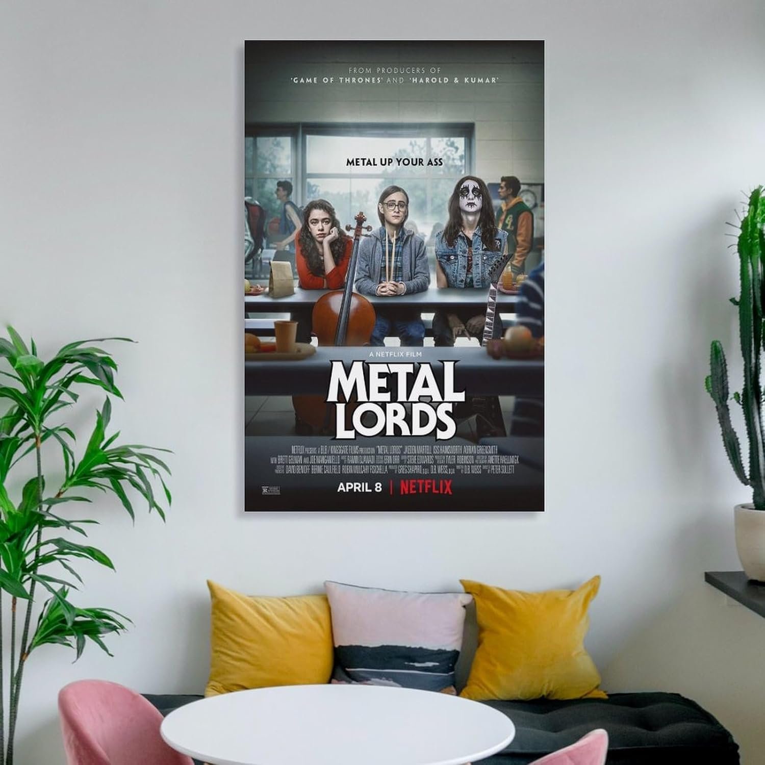 Paintings for Wall Decorations Metal Lords Movie Poster Room Aesthetic Posters Cool Artwork Wall Art Home Decor Gift Ideas Canvas Art Poster And Wall Art Picture Print Modern...