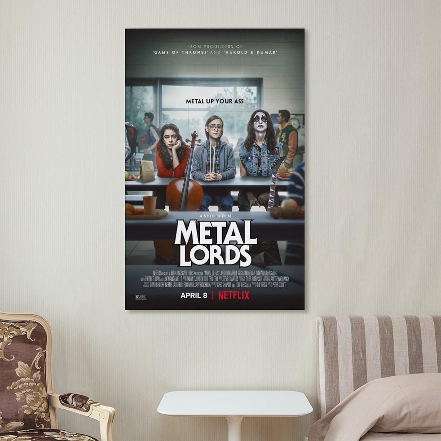 Paintings for Wall Decorations Metal Lords Movie Poster Room Aesthetic Posters Cool Artwork Wall Art Home Decor Gift Ideas Canvas Art Poster And Wall Art Picture Print Modern...