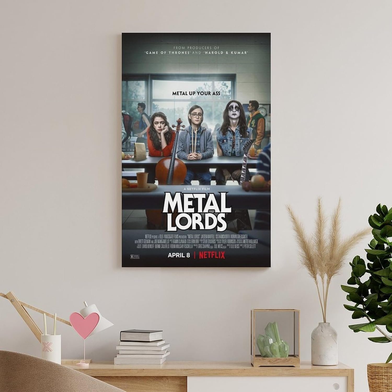 Paintings for Wall Decorations Metal Lords Movie Poster Room Aesthetic Posters Cool Artwork Wall Art Home Decor Gift Ideas Canvas Art Poster And Wall Art Picture Print Modern...