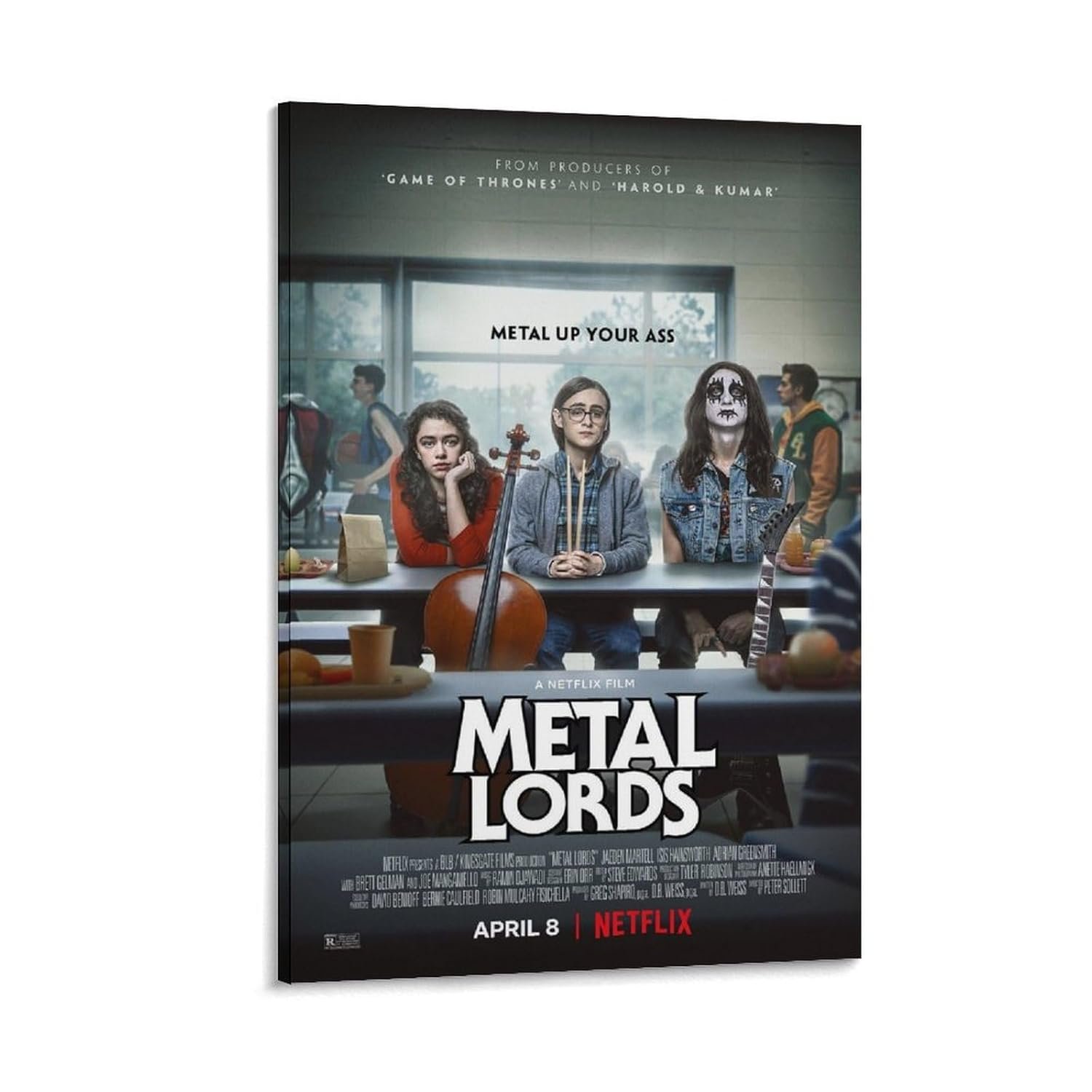 Paintings for Wall Decorations Metal Lords Movie Poster Room Aesthetic Posters Cool Artwork Wall Art Home Decor Gift Ideas Canvas Art Poster And Wall Art Picture Print Modern...