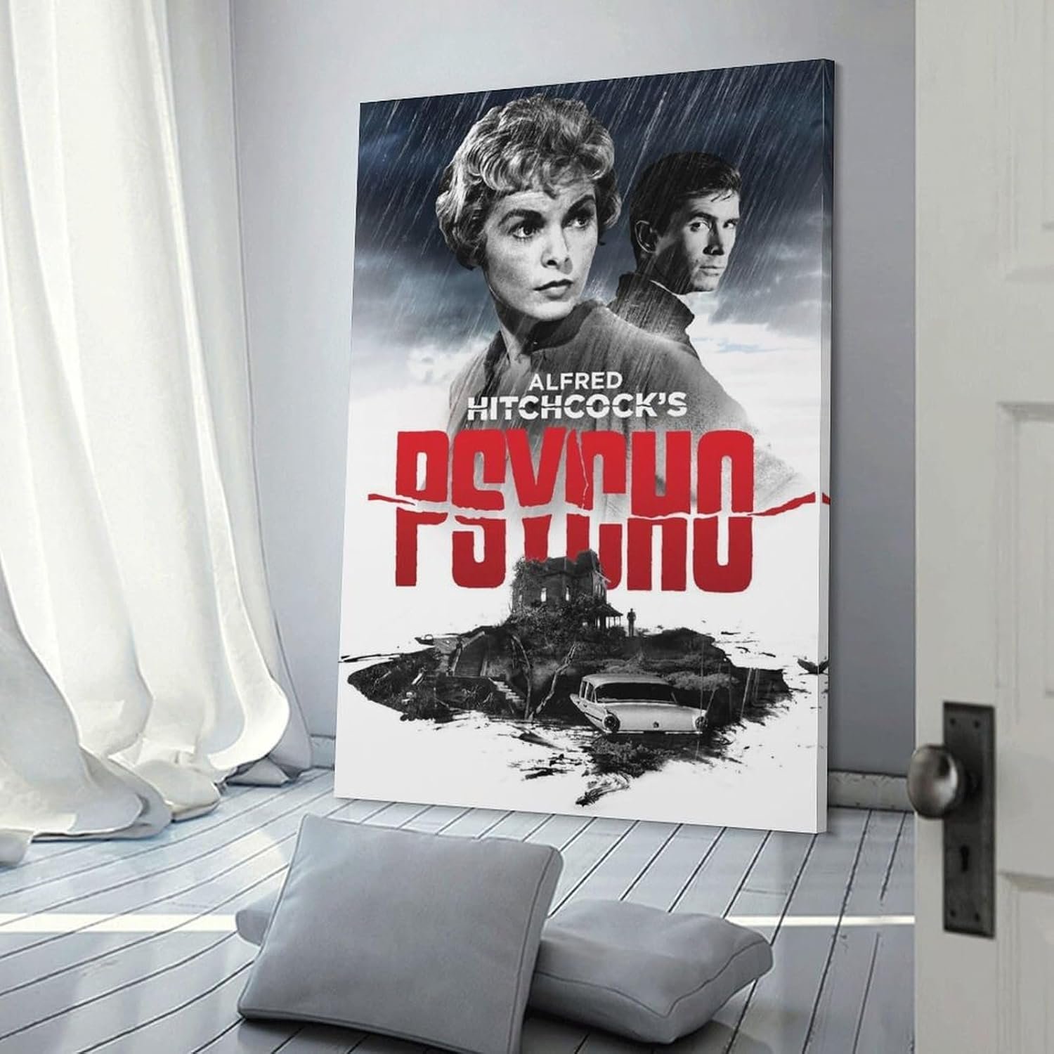 Paintings for Wall Decorations Psycho Movie Posters Custom Poster Canvas Art Poster And Wall Art Picture Print Modern Family Bedroom Decor Posters 24x36inch(60x90cm)