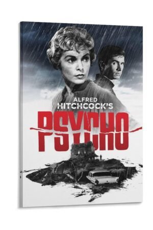 Paintings for Wall Decorations Psycho Movie Posters Custom Poster Canvas Art Poster And Wall Art Picture Print Modern Family Bedroom Decor Posters 24x36inch(60x90cm)
