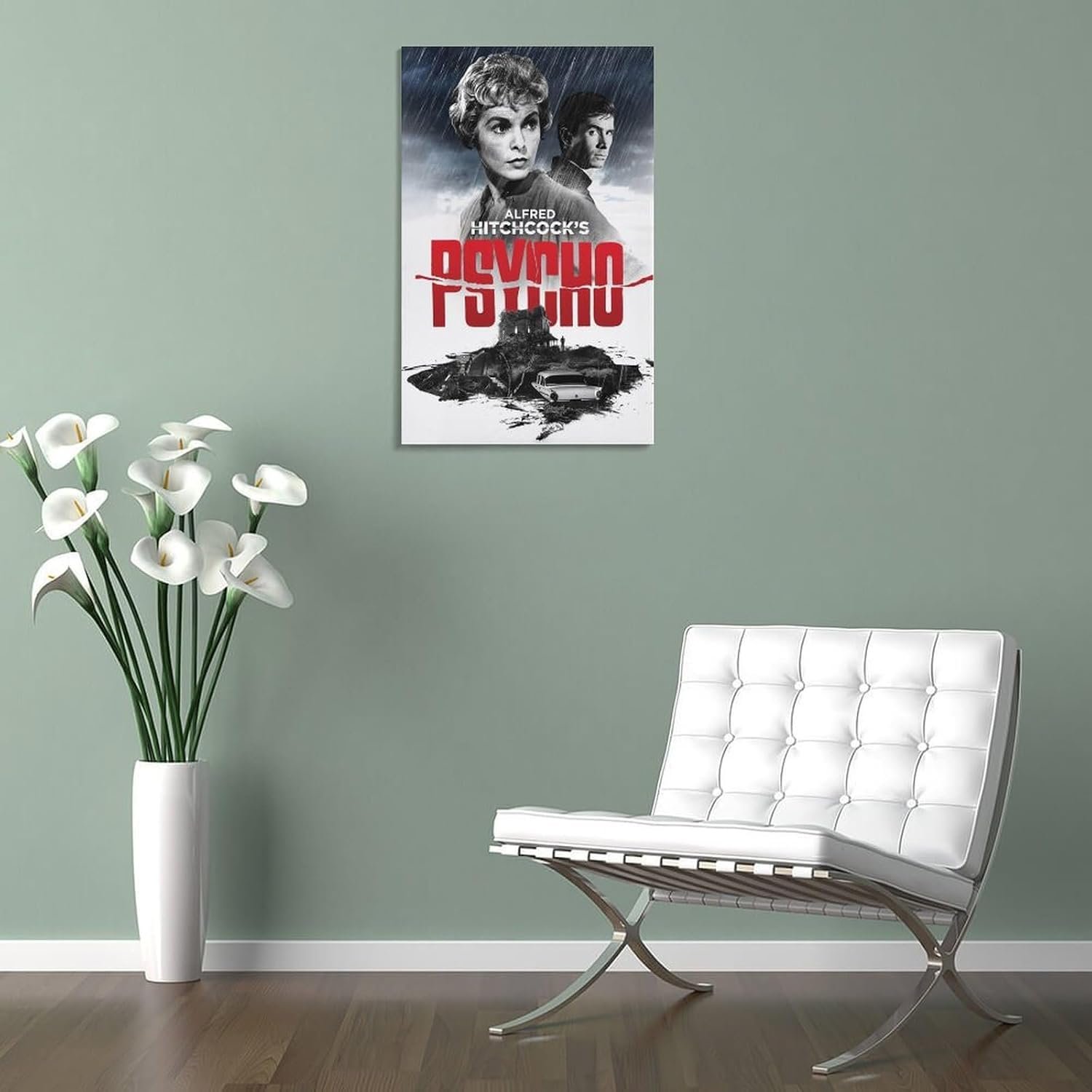 Paintings for Wall Decorations Psycho Movie Posters Custom Poster Canvas Art Poster And Wall Art Picture Print Modern Family Bedroom Decor Posters 24x36inch(60x90cm)