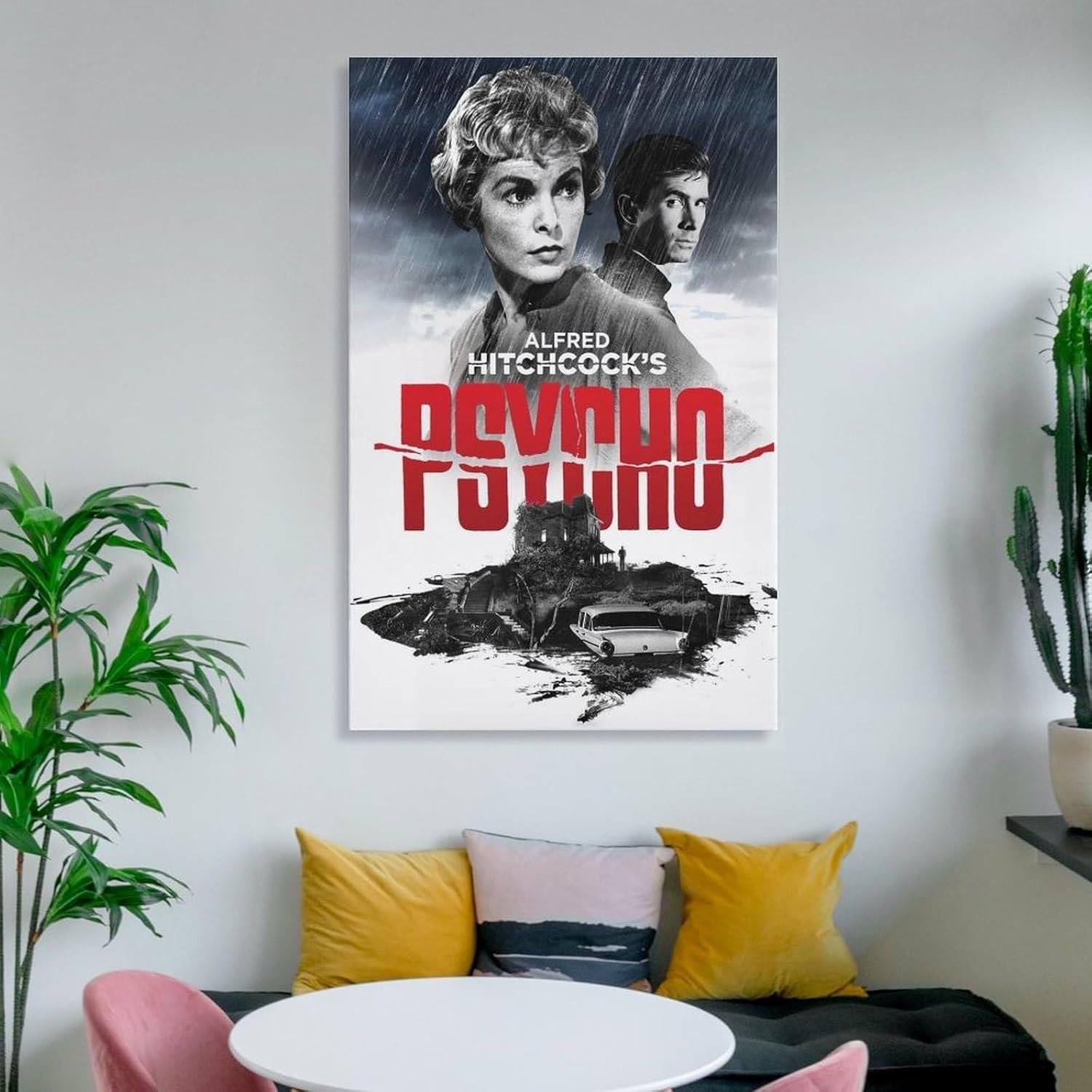 Paintings for Wall Decorations Psycho Movie Posters Custom Poster Canvas Art Poster And Wall Art Picture Print Modern Family Bedroom Decor Posters 24x36inch(60x90cm)