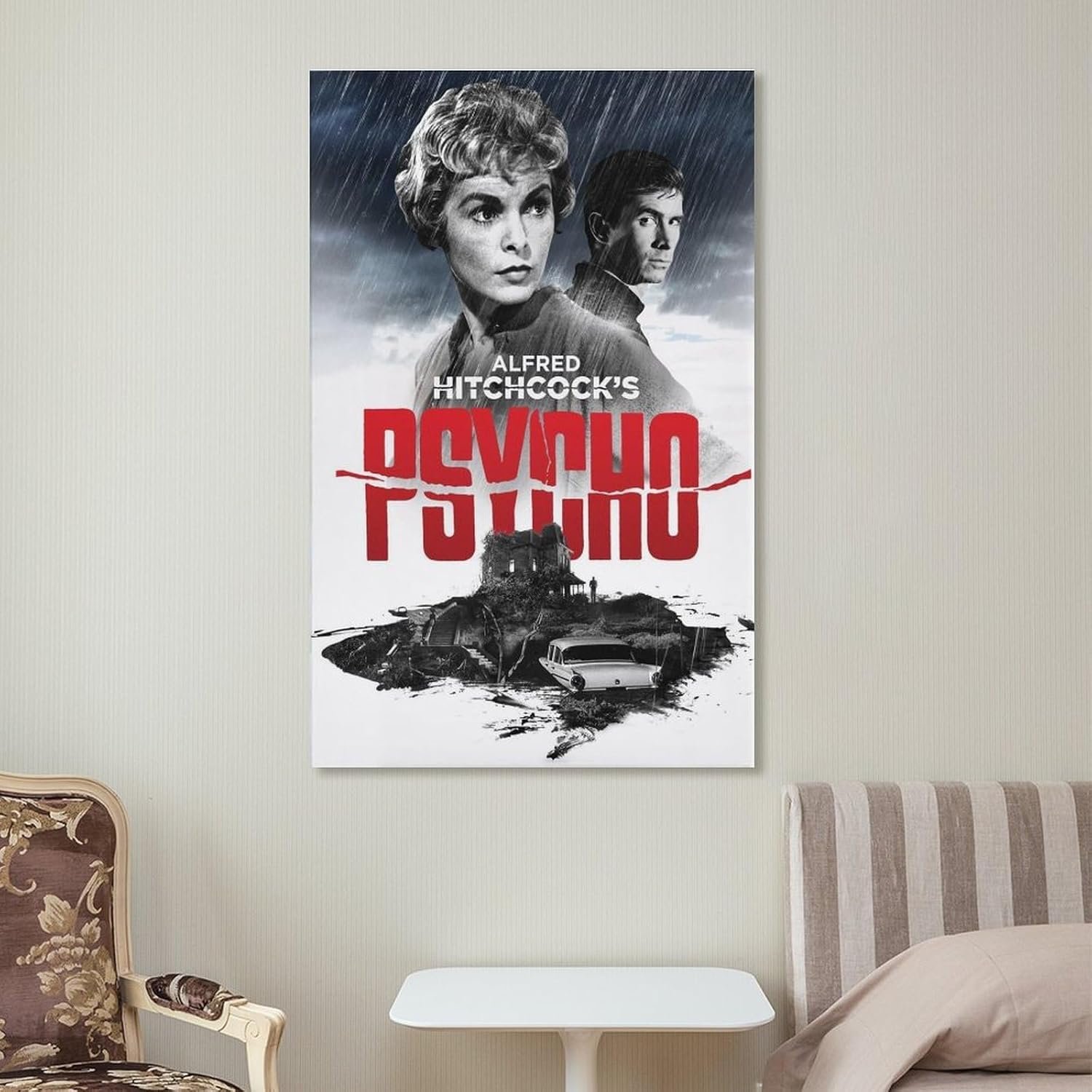 Paintings for Wall Decorations Psycho Movie Posters Custom Poster Canvas Art Poster And Wall Art Picture Print Modern Family Bedroom Decor Posters 24x36inch(60x90cm)