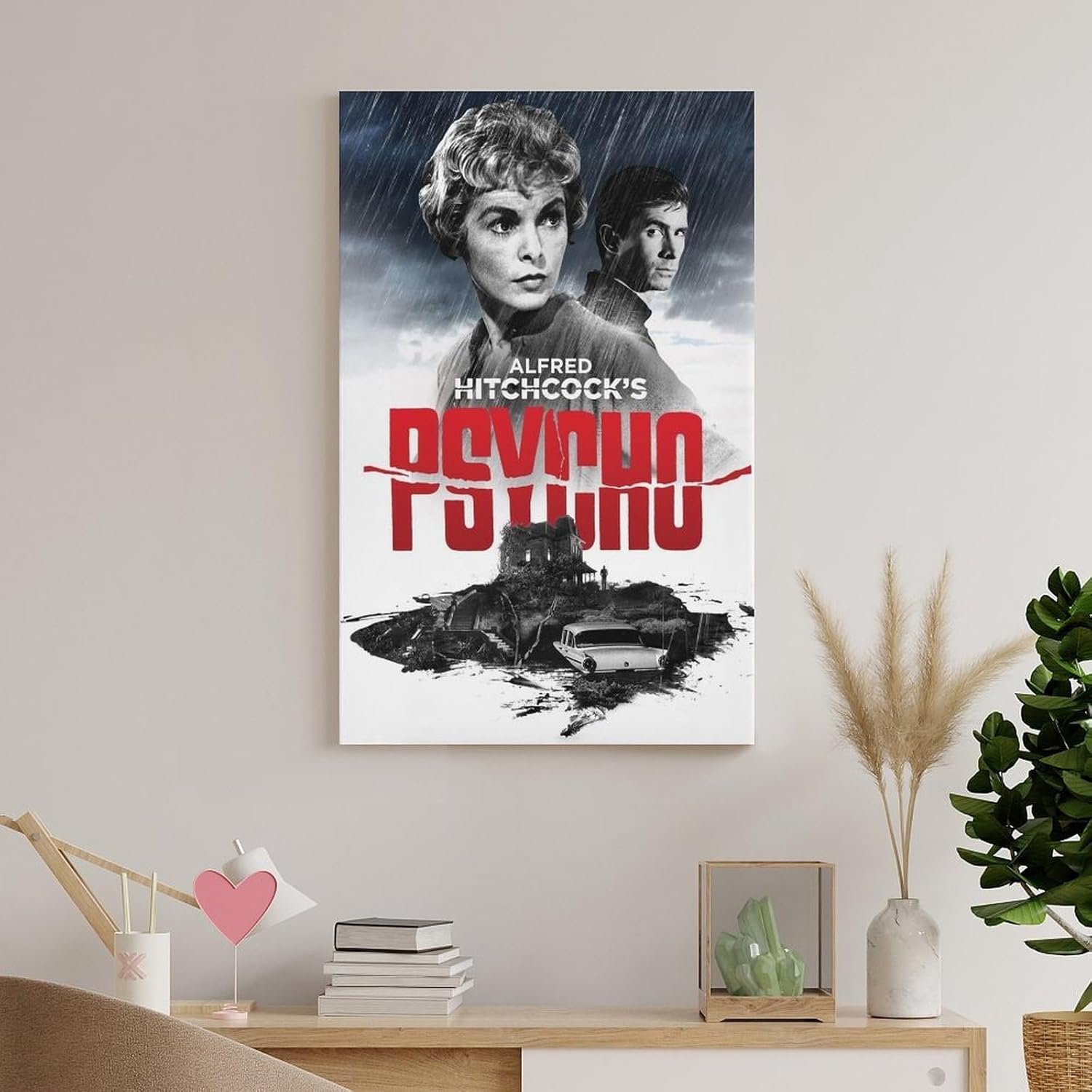 Paintings for Wall Decorations Psycho Movie Posters Custom Poster Canvas Art Poster And Wall Art Picture Print Modern Family Bedroom Decor Posters 24x36inch(60x90cm)