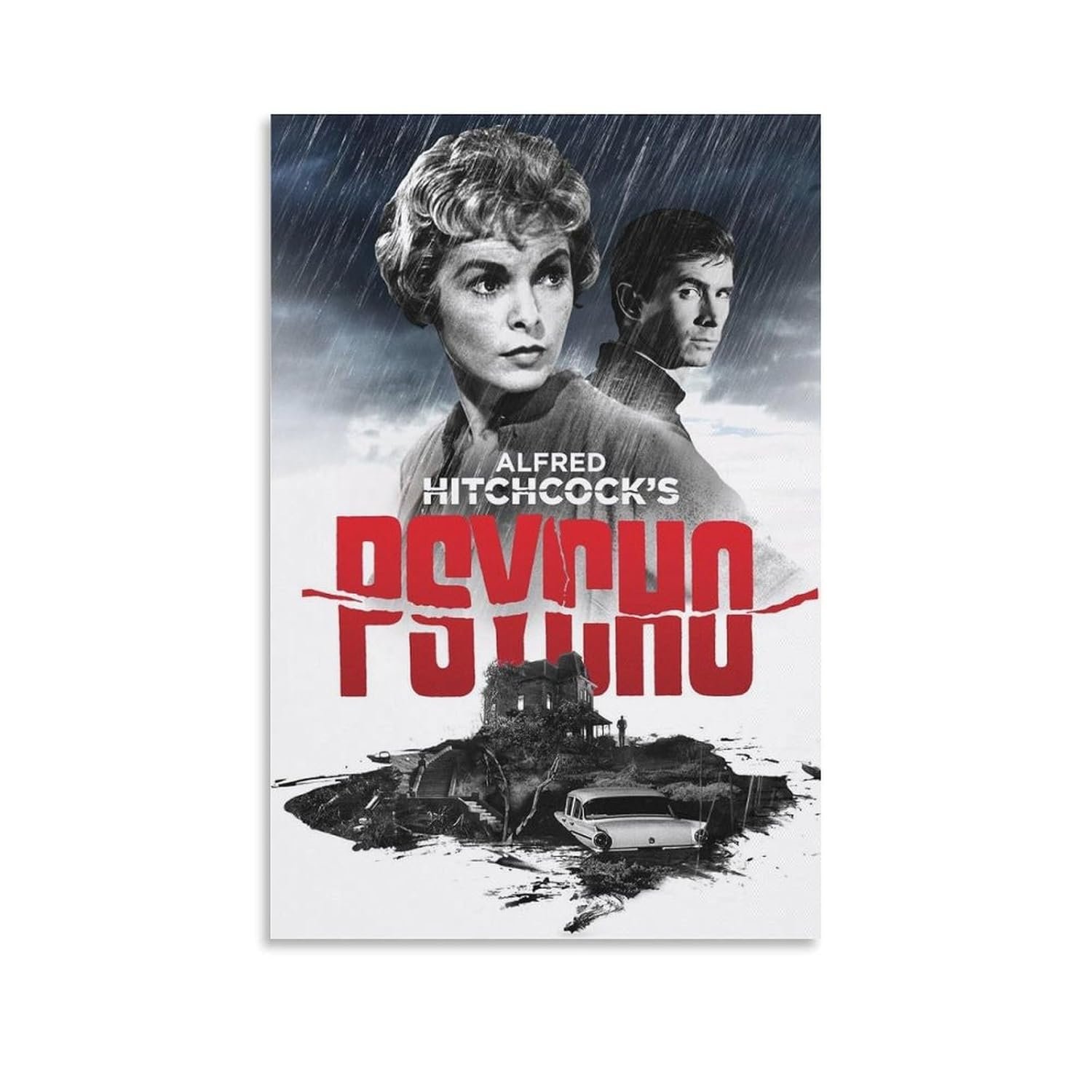 Paintings for Wall Decorations Psycho Movie Posters Custom Poster Canvas Art Poster And Wall Art Picture Print Modern Family Bedroom Decor Posters 24x36inch(60x90cm)