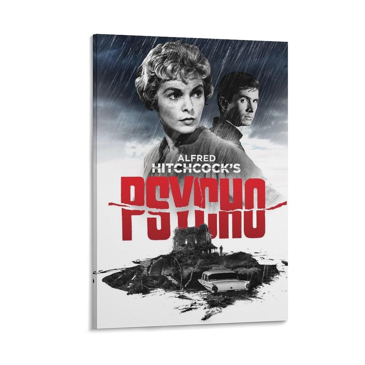 Paintings for Wall Decorations Psycho Movie Posters Custom Poster Canvas Art Poster And Wall Art Picture Print Modern Family Bedroom Decor Posters 24x36inch(60x90cm)