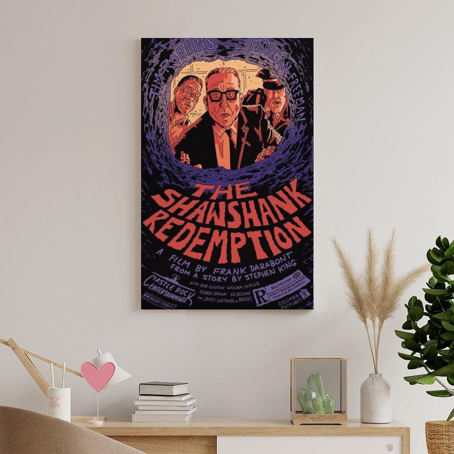Paintings for Wall Decorations Shawshank Redemption Movie Posters Cool Artwork Wall Art Home Decor Posters Gift Ideas Canvas Art Poster And Wall Art Picture Print Modern Family...