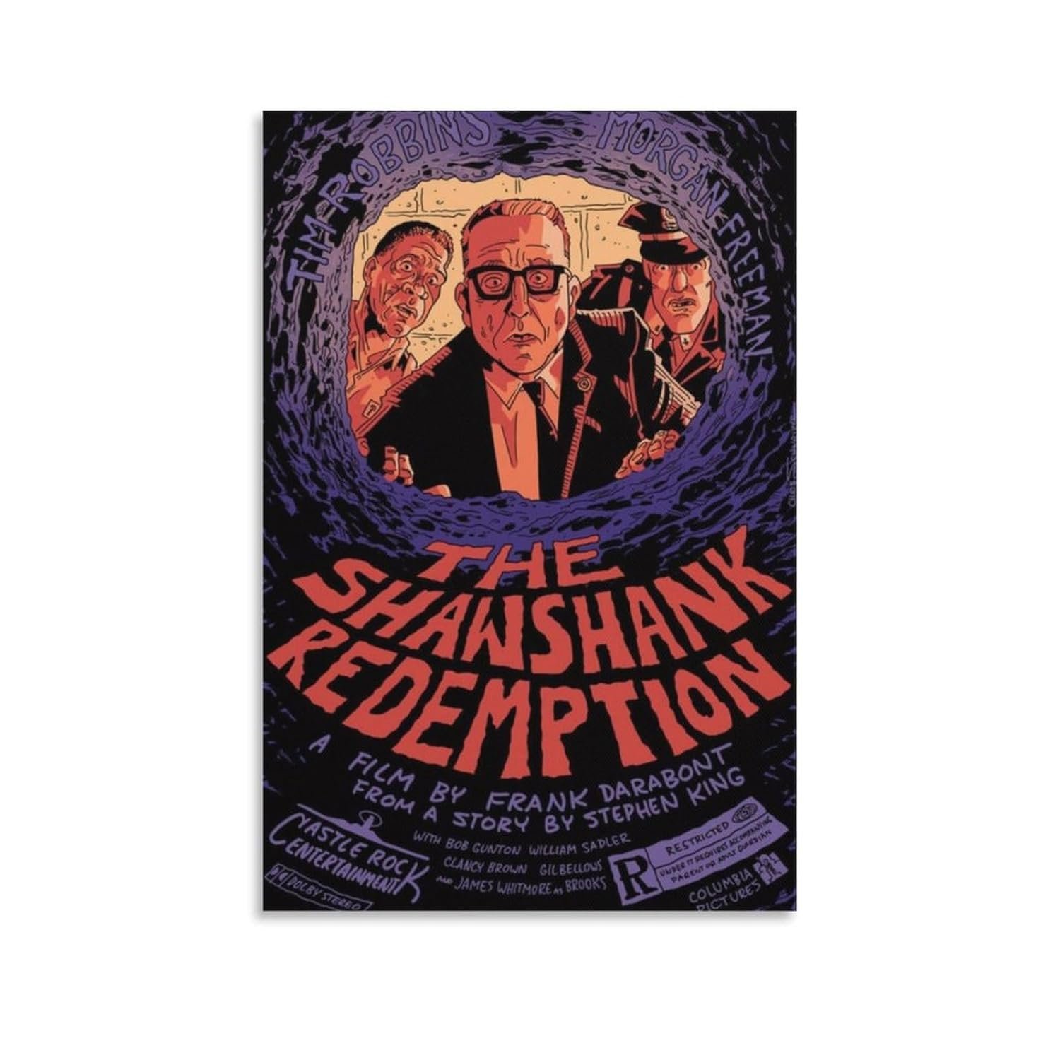 Paintings for Wall Decorations Shawshank Redemption Movie Posters Cool Artwork Wall Art Home Decor Posters Gift Ideas Canvas Art Poster And Wall Art Picture Print Modern Family...
