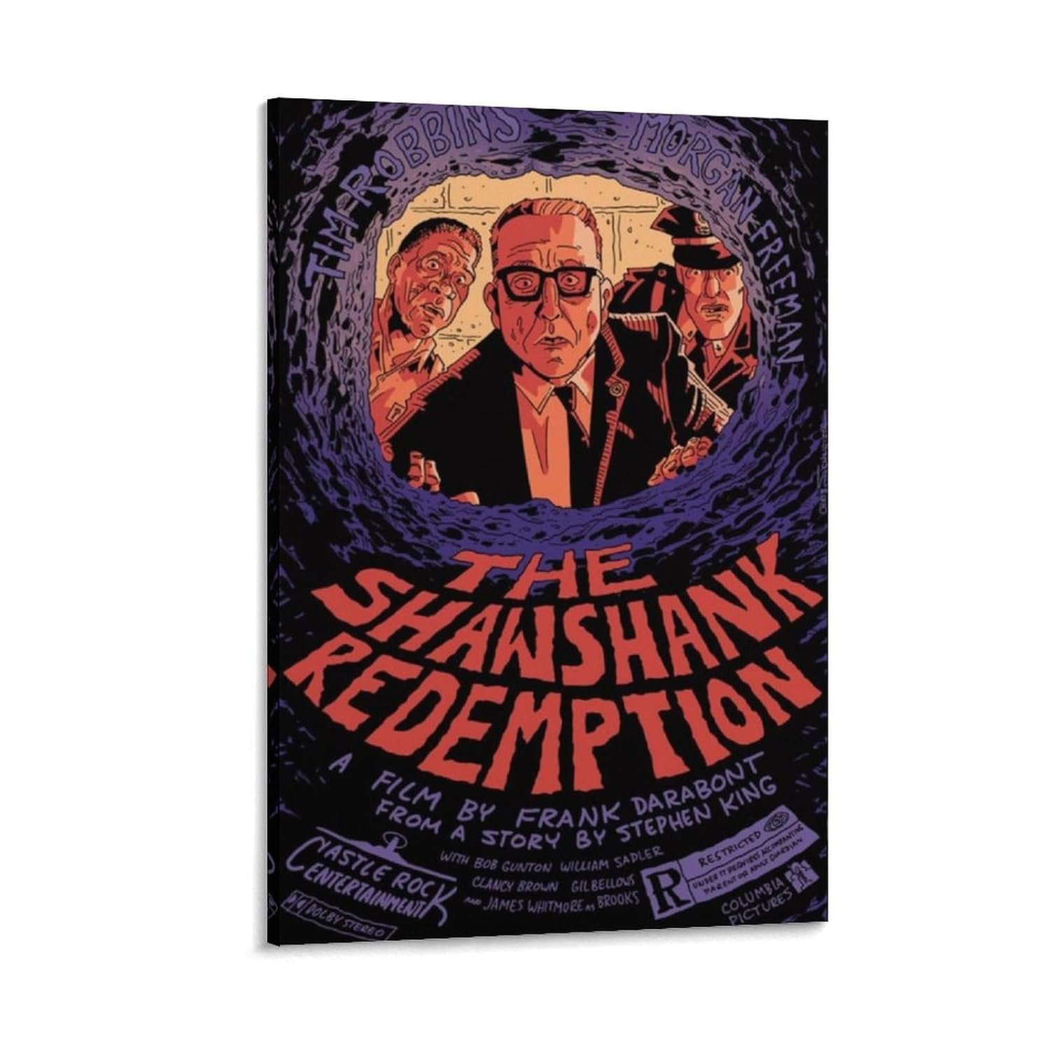 Paintings for Wall Decorations Shawshank Redemption Movie Posters Cool Artwork Wall Art Home Decor Posters Gift Ideas Canvas Art Poster And Wall Art Picture Print Modern Family...