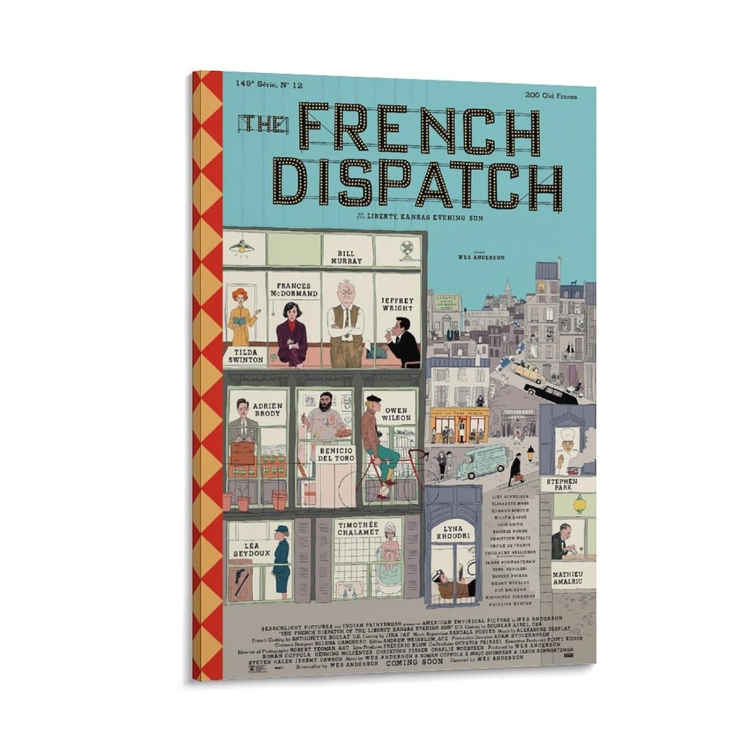Paintings for Wall Decorations The French Dispatch Movie Posters Cool Artwork Wall Art Home Decor Posters Gift Ideas Prints Canvas Art Poster And Wall Art Picture Print Modern...