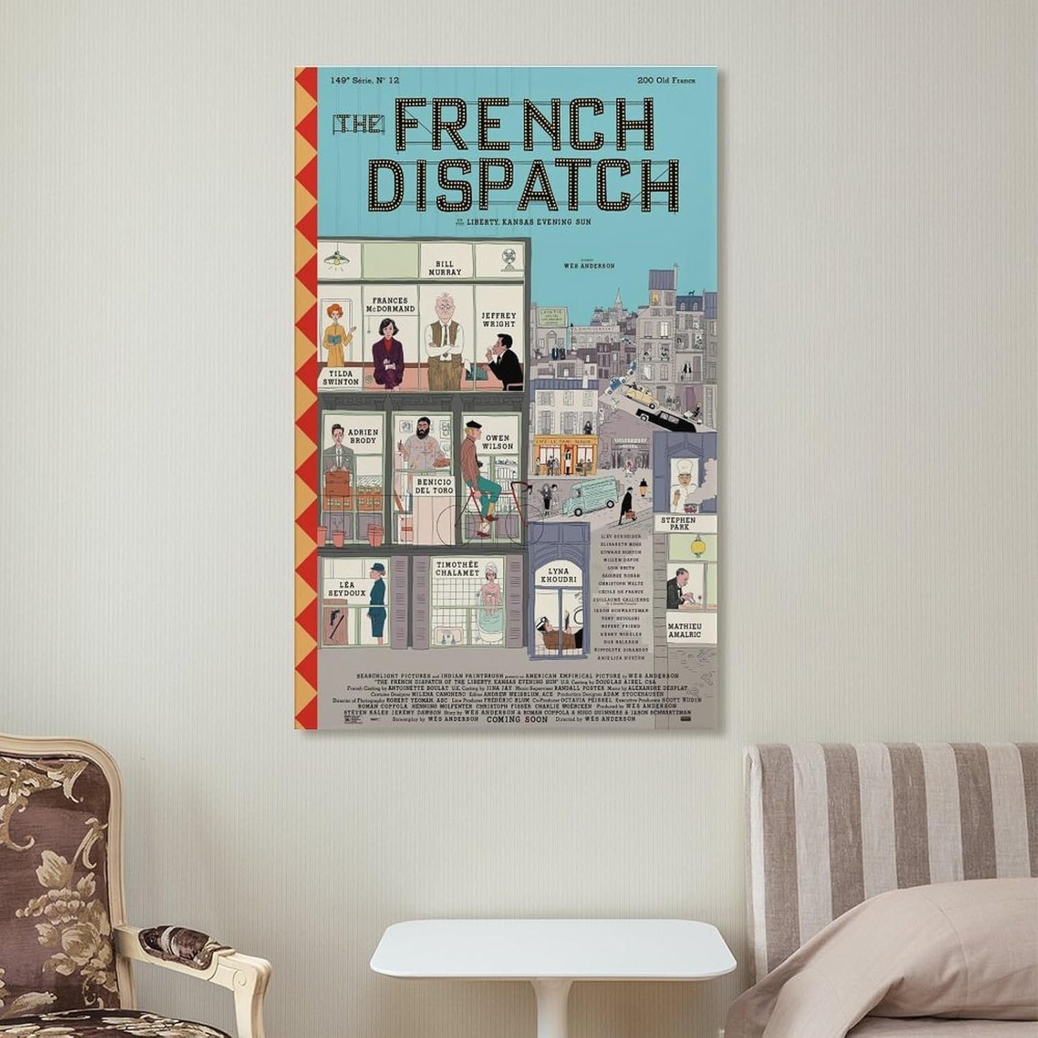 Paintings for Wall Decorations The French Dispatch Movie Posters Cool Artwork Wall Art Home Decor Posters Gift Ideas Prints Canvas Art Poster And Wall Art Picture Print Modern...