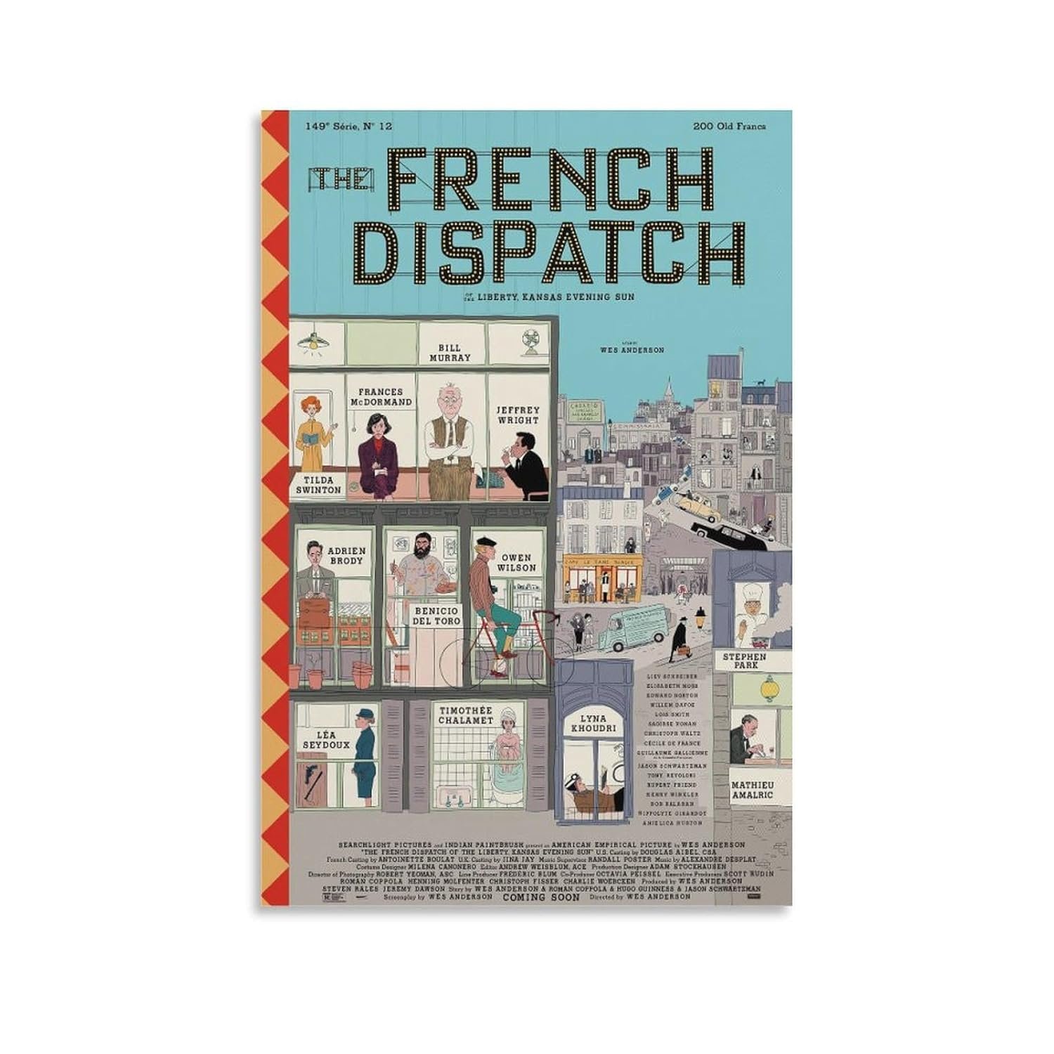 Paintings for Wall Decorations The French Dispatch Movie Posters Cool Artwork Wall Art Home Decor Posters Gift Ideas Prints Canvas Art Poster And Wall Art Picture Print Modern...