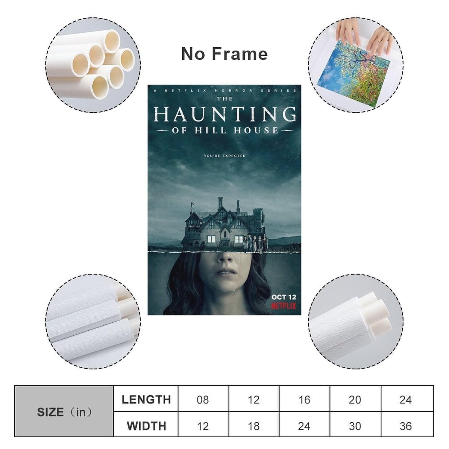 Paintings for Wall Decorations The Haunting Of Hill House Movie Poster Horror Decor Canvas Art Poster And Wall Art Picture Print Modern Family Bedroom Decor Posters...