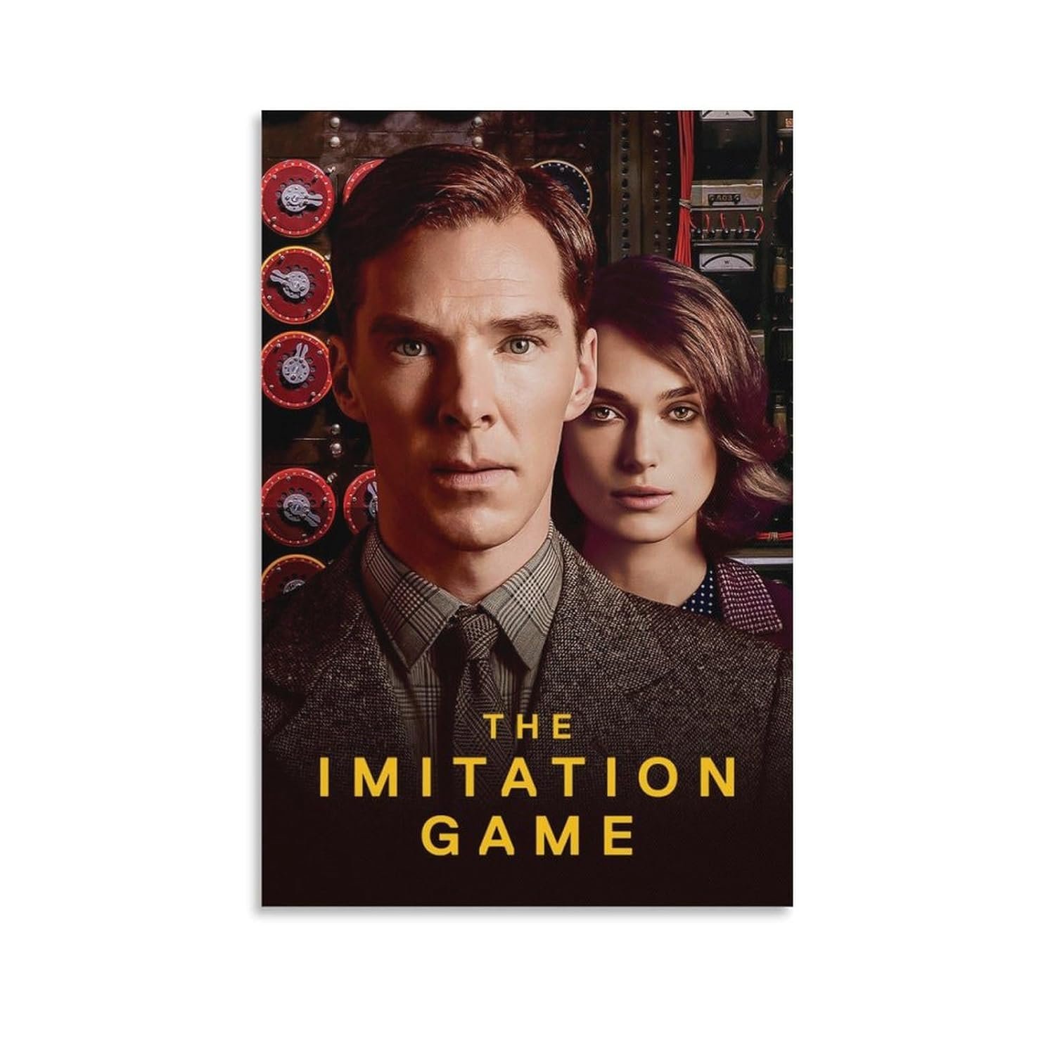Paintings for Wall Decorations The Imitation Game Movie Posters Custom Poster Prints Poster Decorative Painting Canvas Wall Art Living Room Posters Bedroom Painting...