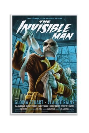 Paintings for Wall Decorations The Invisible Man Poster Movie Art Wall Decor Cool Artwork Wall Art Home Decor Posters Gift Ideas Canvas Art Poster And Wall Art Picture Print...