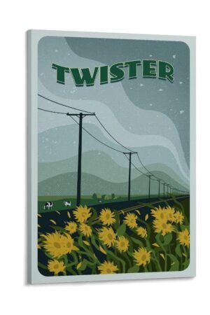 Paintings for Wall Decorations Twister Movie Poster Room Aesthetic Posters Cool Artwork Wall Art Home Decor Gift Ideas Poster Decorative Painting Canvas Wall Art Living Room...