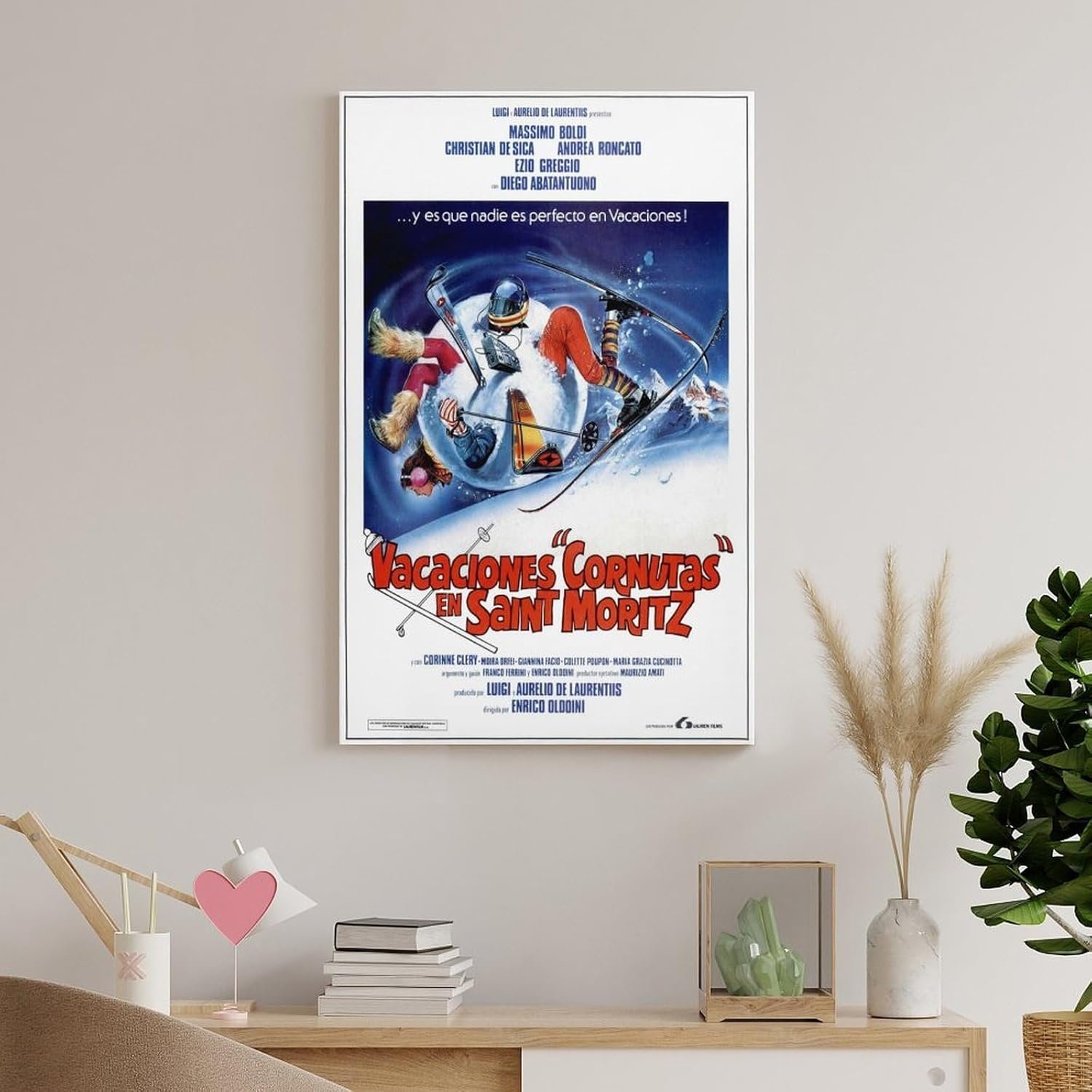 Paintings for Wall Decorations Vacanze Di Natale Movie Posters Cool Artwork Wall Art Home Decor Posters Gift Ideas Canvas Art Poster And Wall Art Picture Print Modern Family...