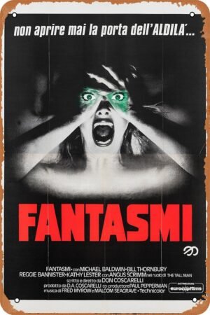 Phantasm 1979 Horror Movie Poster Metal Tin Sign Vintage Style Wall Plaque Decor 8x12 inch