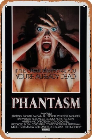 Phantasm Movie Vintage tin Sign for Bar Game room Garage Man cave Kitchen decor Metal Poster 8x12 inch