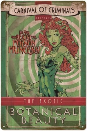 Poison Ivy Metal Tin Sign Poster Painting Sign Funny Wall Vintage Art Decor