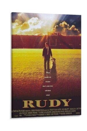Posters for Room Aesthetic Rudy Movie Poster Office Decor Cool Artwork Wall Art Home Decor Gift Ideas Poster Decorative Painting Canvas Wall Art Living Room Posters Bedroom...