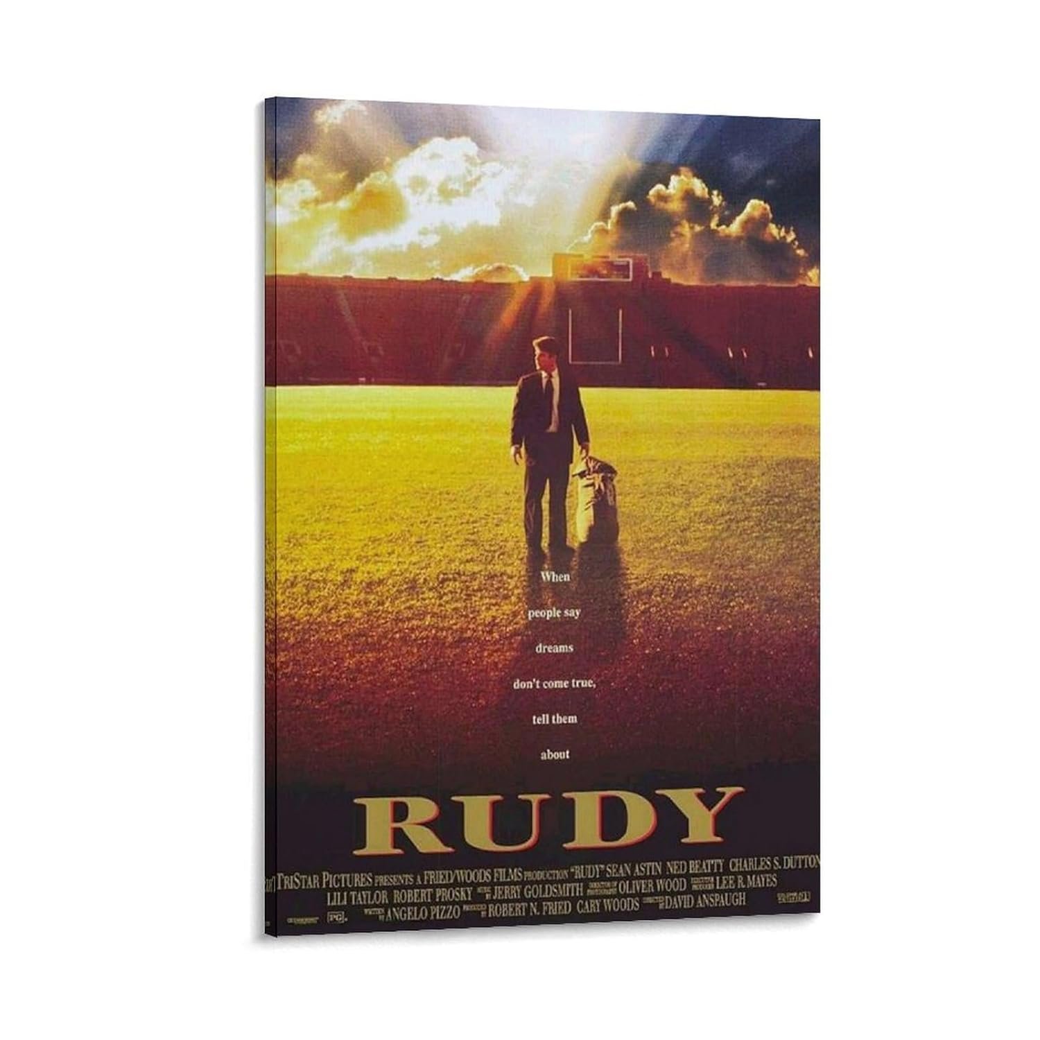 Posters for Room Aesthetic Rudy Movie Poster Office Decor Cool Artwork Wall Art Home Decor Gift Ideas Poster Decorative Painting Canvas Wall Art Living Room Posters Bedroom...