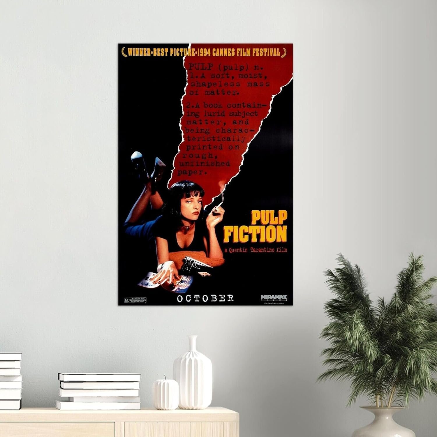 Pulp Fiction Movie Poster - Quentin Tarantino - Teaser US Version-11 x 17 Inches
