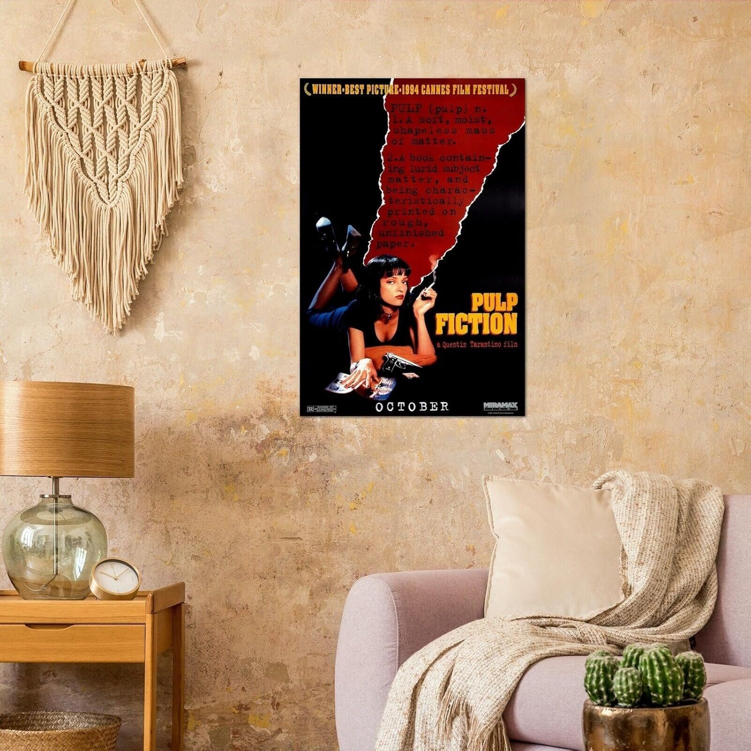 Pulp Fiction Movie Poster - Quentin Tarantino - Teaser US Version-11 x 17 Inches