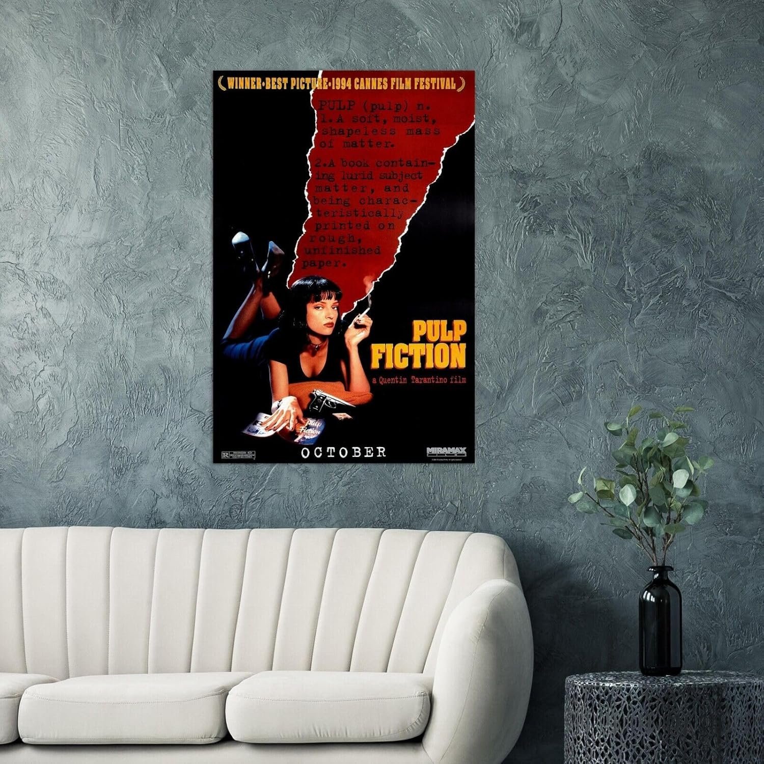 Pulp Fiction Movie Poster - Quentin Tarantino - Teaser US Version-11 x 17 Inches