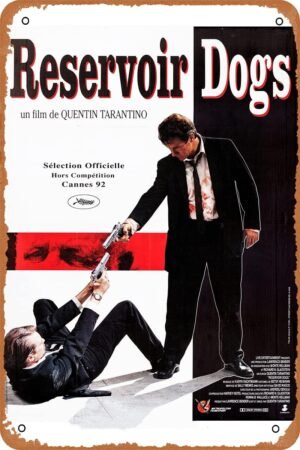 Reservoir Dogs 1992 Poster Vintage Movie Tin Sign Metal Sign 8x12 Inch