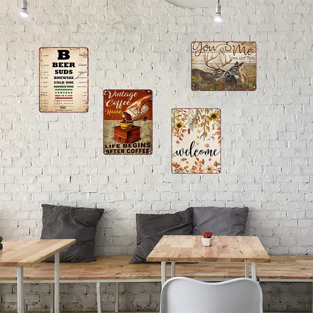 Retro Metal Tin Sign Perseverance Never Giving Up Quote Office Wall Art Motivational Print Entrepreneur Gift Suitable For Home And Kitchen Bar Cafe Garage Wall Decor Rustic Home...