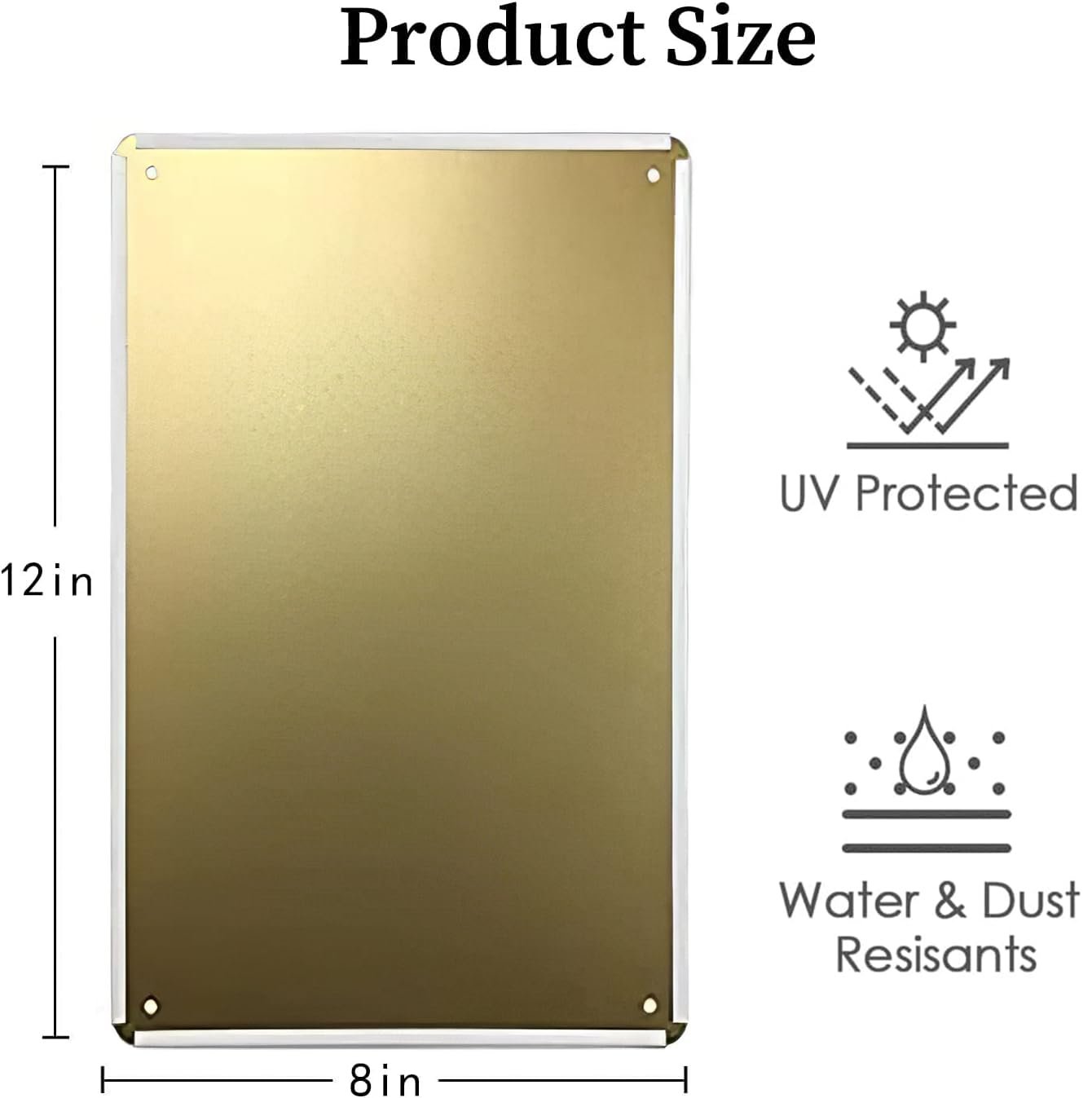 Risk - If You Dont Make It Its Your Own Damn Vault Metal Tin Poster 8" x 12" Man Cave Wall Decor