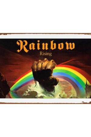 Ritchie Blackmore Rainbow Rising Man Cave Decor wall artIn The Dark Poster room decor Metal Wall Tin Sign Retro Gift Vintage Decorations 8"x12"