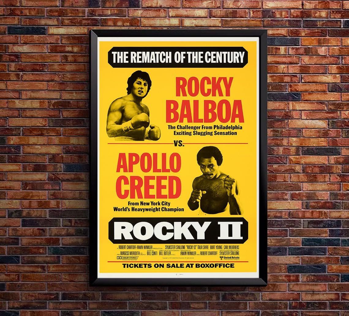 Rocky 2 - Sylvester Stallone - Vintage Boxing Poster-8 x 12 Inches (US/CAN only)
