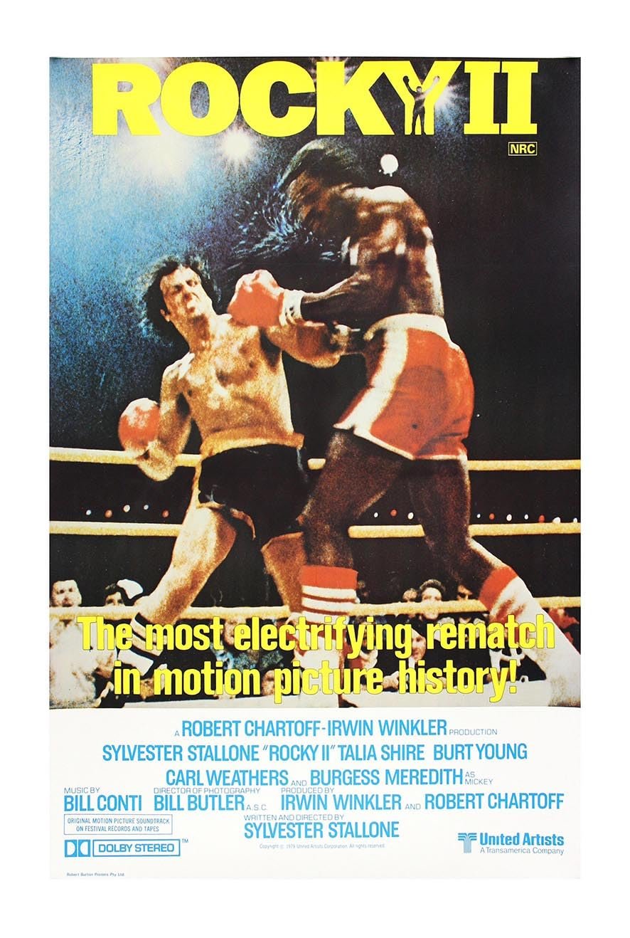 Rocky II 1979 v2 - Classic Movie Poster-8 x 12 Inches - US/CAN only