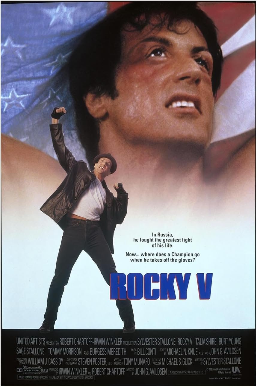 Rocky V 1990 - Classic Movie Poster-24 x 36 Inches - (Framed)