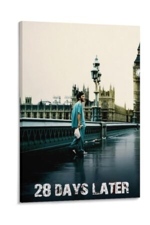 Room Aesthetic Poster Classic Movie 28 Days Later Movie Posters Cool Artwork Wall Art Home Decor Gift Ideas Prints Poster Decorative Painting Canvas Wall Art Living Room Posters...